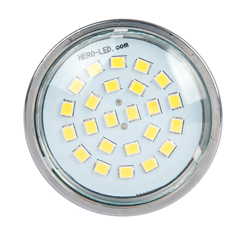 AC 100-130V/220-240V, Dimmable PAR16/R16 E26/E27 Long Neck LED Bulb, 4.8 Watts, Nearly 50W Equivalent, 5-Pack AC 100-130V/220-240V, Dimmable PAR16/R16 E26/E27 Long Neck LED Bulb, 4.8 Watts, Nearly 50W Equivalent, 5-Pack